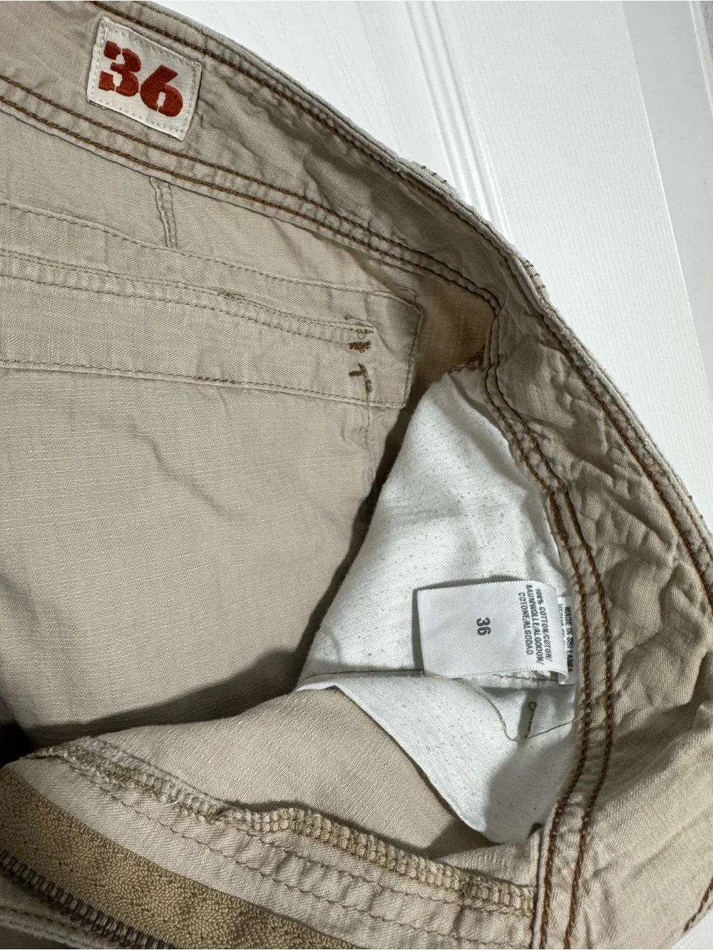 Lucky Brand Beige Flat Front Men's Shorts